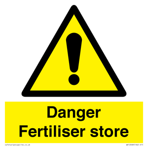 Danger Fertiliser store